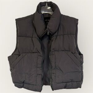 Love Tree Black Puffer Vest Size S